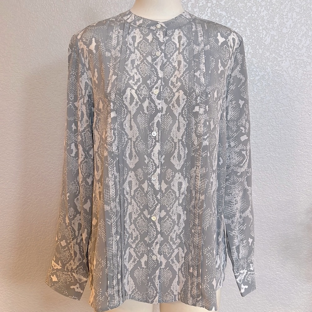 J.McLaughlin Silk Blouse Snake L